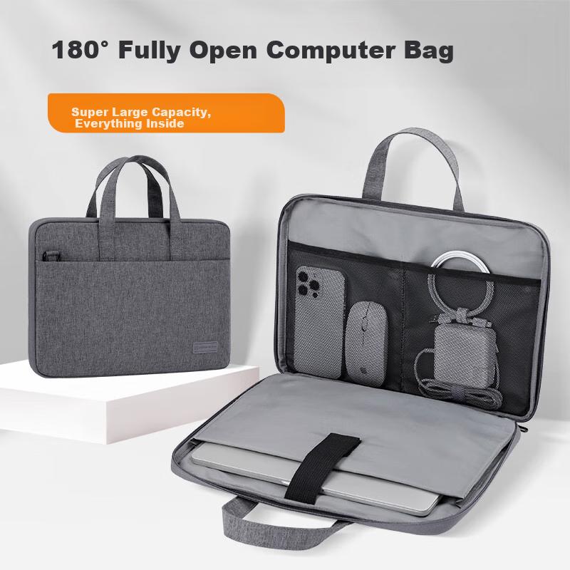 BRINCH Laptop Bag, 15.6/16 Inch Business Handbag, Suitable for Huawei, Xiaomi, Apple Laptops