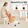 Foldable Foot Trolley with Wheels, 18kg Load Capacity Portable Bathtub Stool for Foot Bath, Pedicure, Spa, Home & Beauty Salon