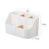 Desktop Storage Box Multi-functional Makeup Brush Remote Control Holder Plastic Storage Dividing Box Office Supplies Organizer