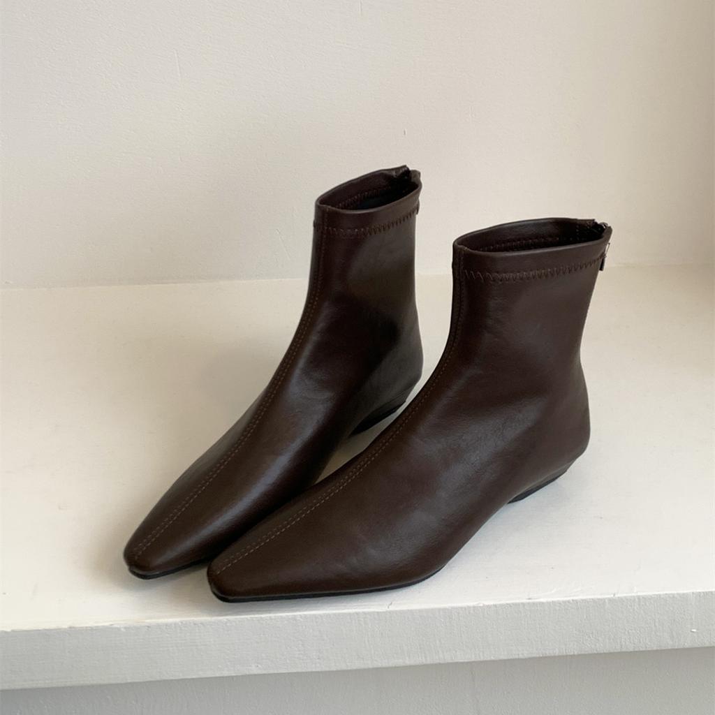 Móda Bailamos 2025 Zimní Značkové Dámské Kotníkové Boty Módní Kulatá Špička Dámské Elegantní Krátké Boty Tenký Nízký Podpatek Společenské Lodičky