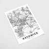 Poster Katowice City Map City Plan