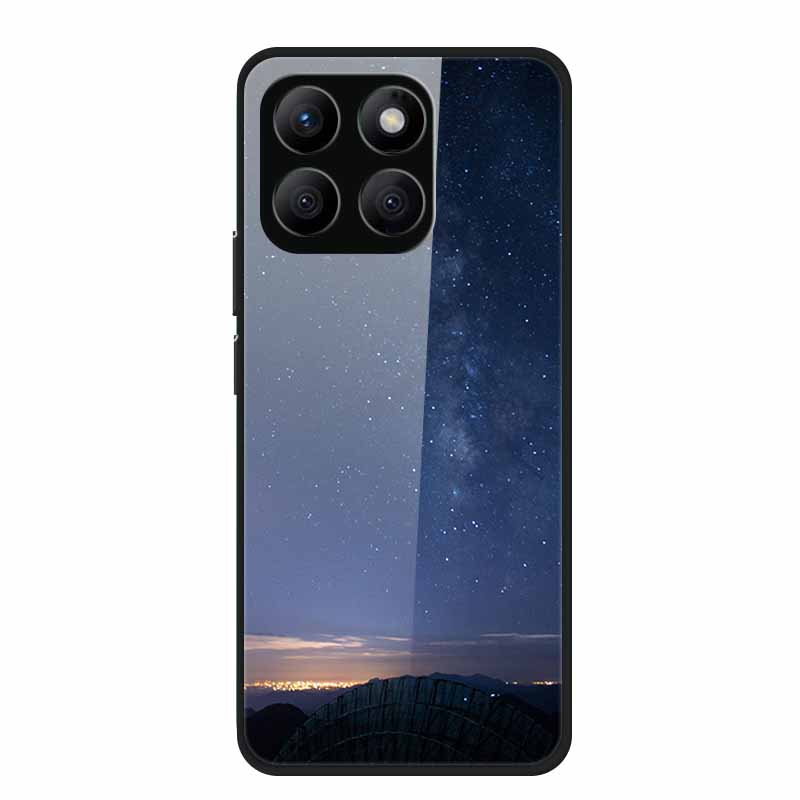 Glass Hard Back Cover For Honor X8C X8B X8 4G 5G Honor 400 Smart Phone Case Soft TPU Bumper Tempered Glass Case Coque Funda Capa