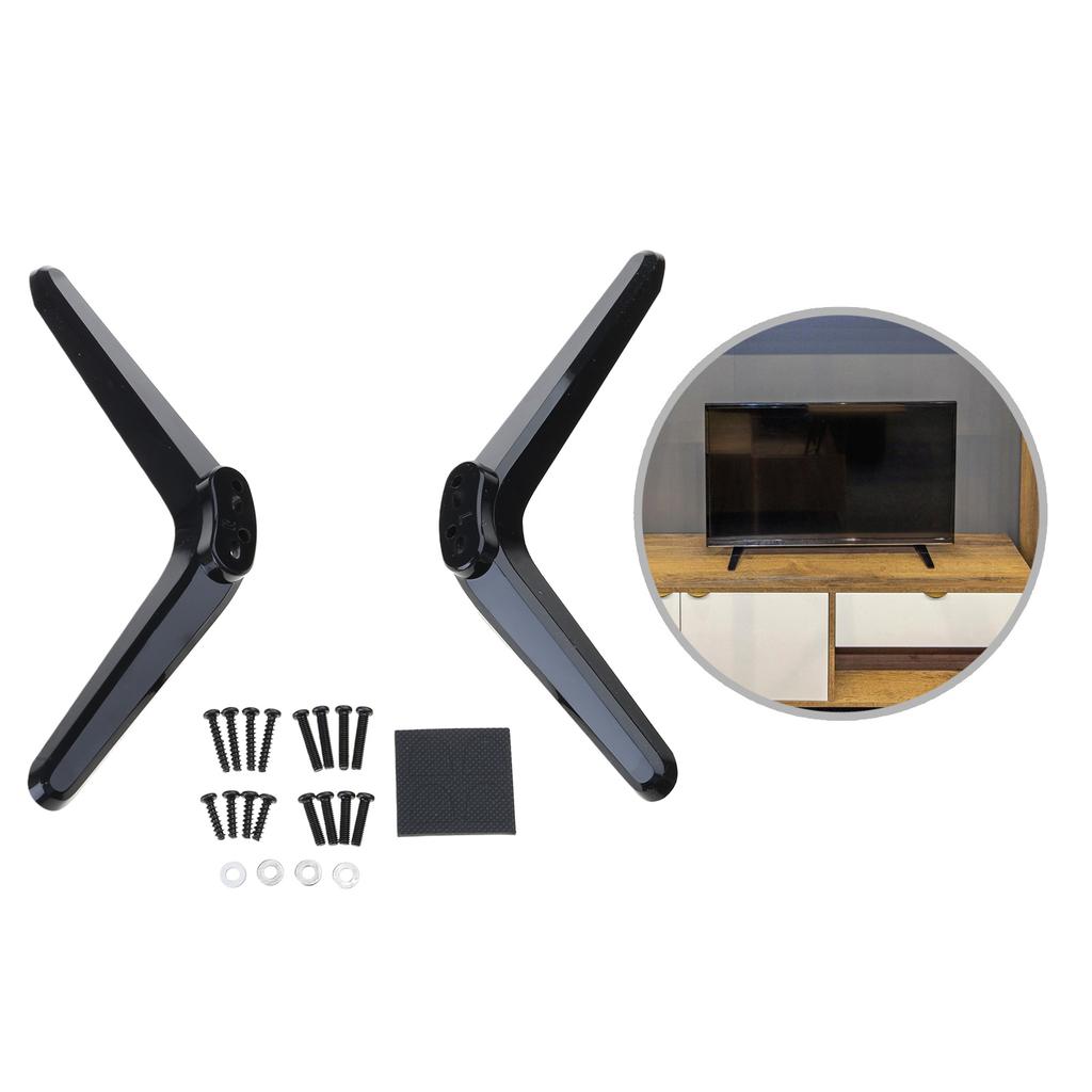 TV Mount Stand Universally Replacement TV Stand Base Pedestal Mount TV Legs for Hole Distance 17-20mm