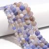 Natural Agates Stone Beads 6/8/10mm Sky Blue Round Loose Spacer Beads For Jewelry Making DIY Crafts Bracelets Necklace Supplies