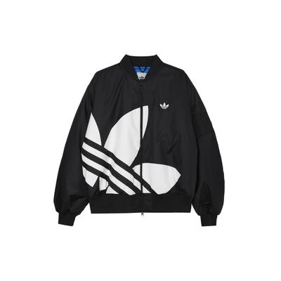 adidas Originals Sports Lifestyle Series Classic Retro Sports Stand Collar Pilot Long Sleeve Jacket Unisex Jacket Black JL8380