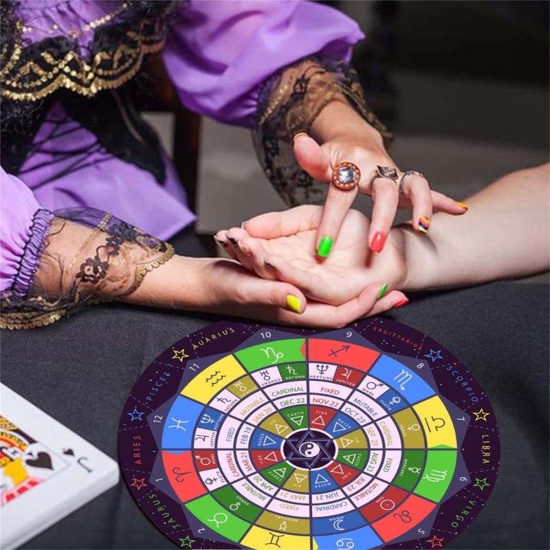 Pendelmatte Sternbilder Mauspads Gummi Divinationsmatte Wünschelruten Zeremonienmatte für Schreibtischdekoration