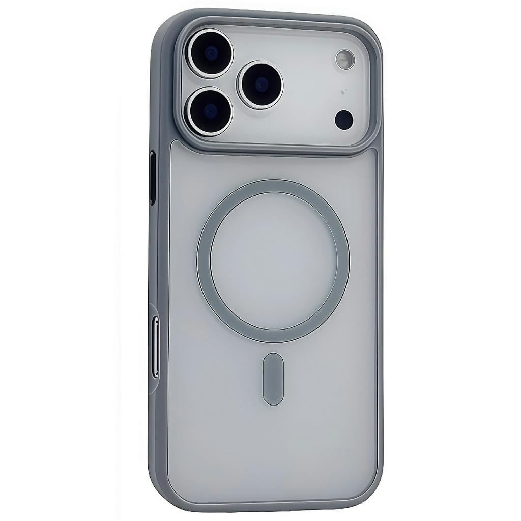 For iPhone 17 Pro Magnetic Case Skin Touch TPU Acrylic Phone Back Cover