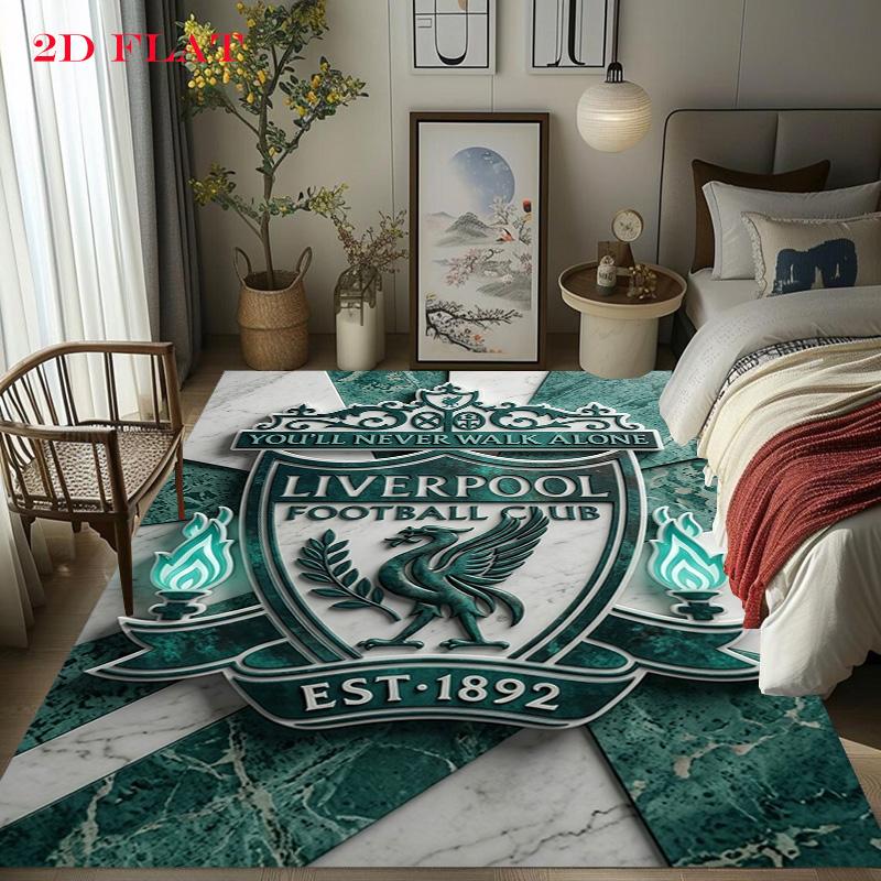 Vintage Liverpool Football Club Emblem Carpet Doormat Printing Office Chair Cushion Art Protective Pad