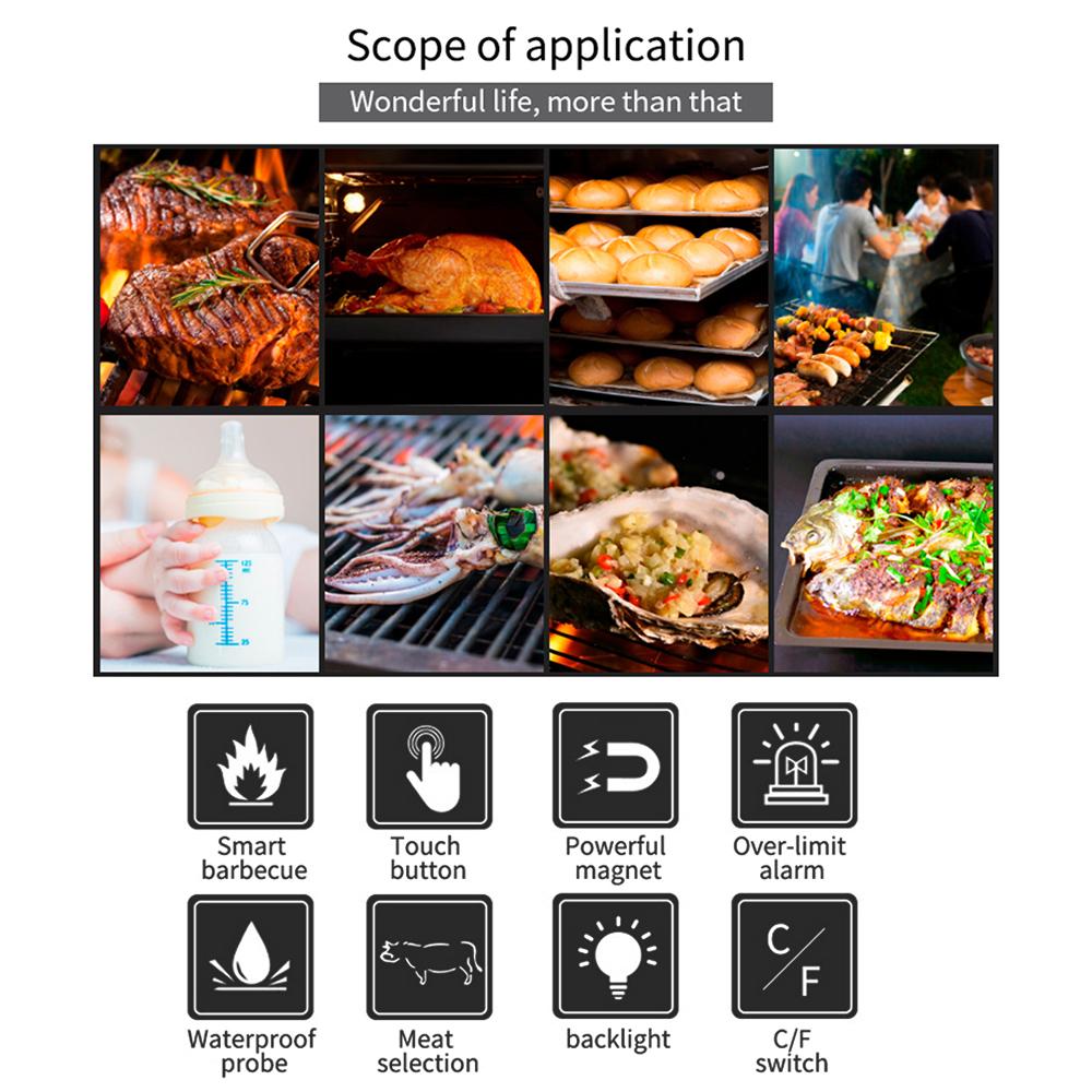Termometro Digitale per Carne Barbecue Cottura Termometro per Alimenti con 2 Sonde per Forno Grill Barbecue acquista in modo economico - spedizione gratuita, recensioni reali con foto
