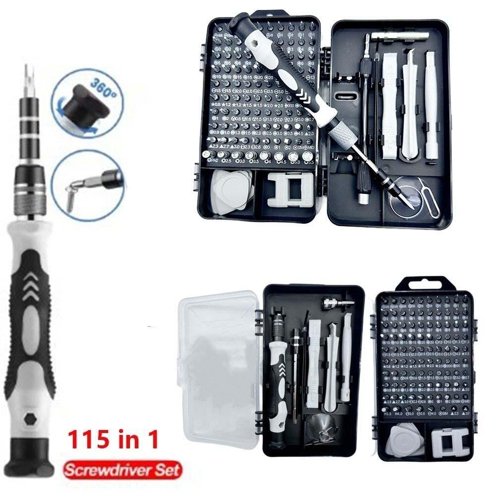 Precision 115 in 1 Screwdriver Set Screw Nuts Bits Kit Magnetic Repair Tools Kit  Home Maintenance