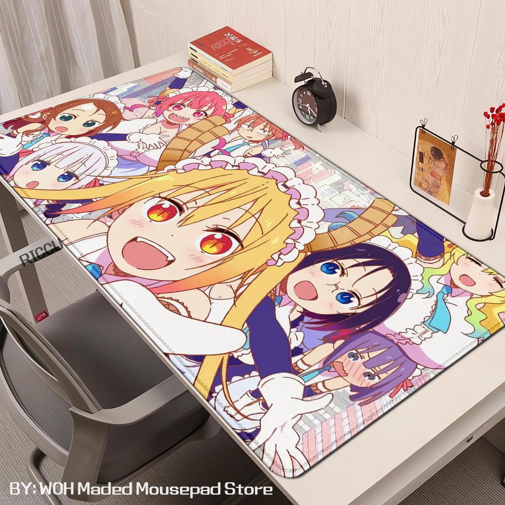 Miss Kobayashi Dragon Maid Mouse Pad Gaming Accessories Large Computer Playmat Carpet Anti-slip Laptop XXL Soft Micemat 400x900