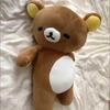 Cute Tilted Head Beer Belly Rilakkuma Plush Toy, Soft Stuffed Animal Pillow for Sleeping