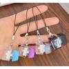 2025 New Creative Button Keychains Give To Friends Sand Sculpture Parody Decompression Pendant Luminous Keychain