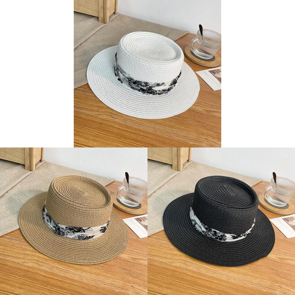 Vintage Style Ladies Sun Hat With Breathable Polyester And Adjustable Fit For Outdoors
