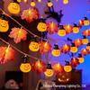 Halloween LED Pumpkin, Ghost & Bat Decorative String Lights for Courtyard Party - Colorful Atmosphere Lights