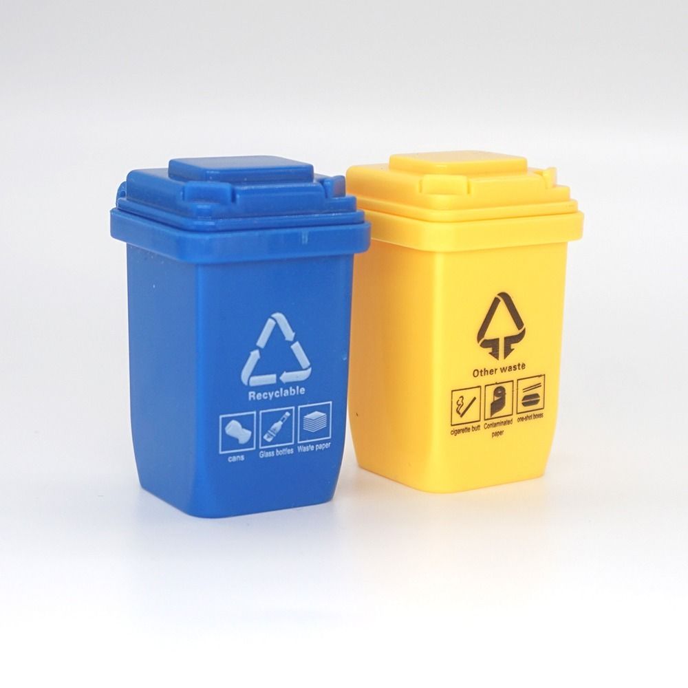 Decoration Simulation Trash Can Dollhouse Trash Can Dollhouse Miniature Simulation Furniture Toy