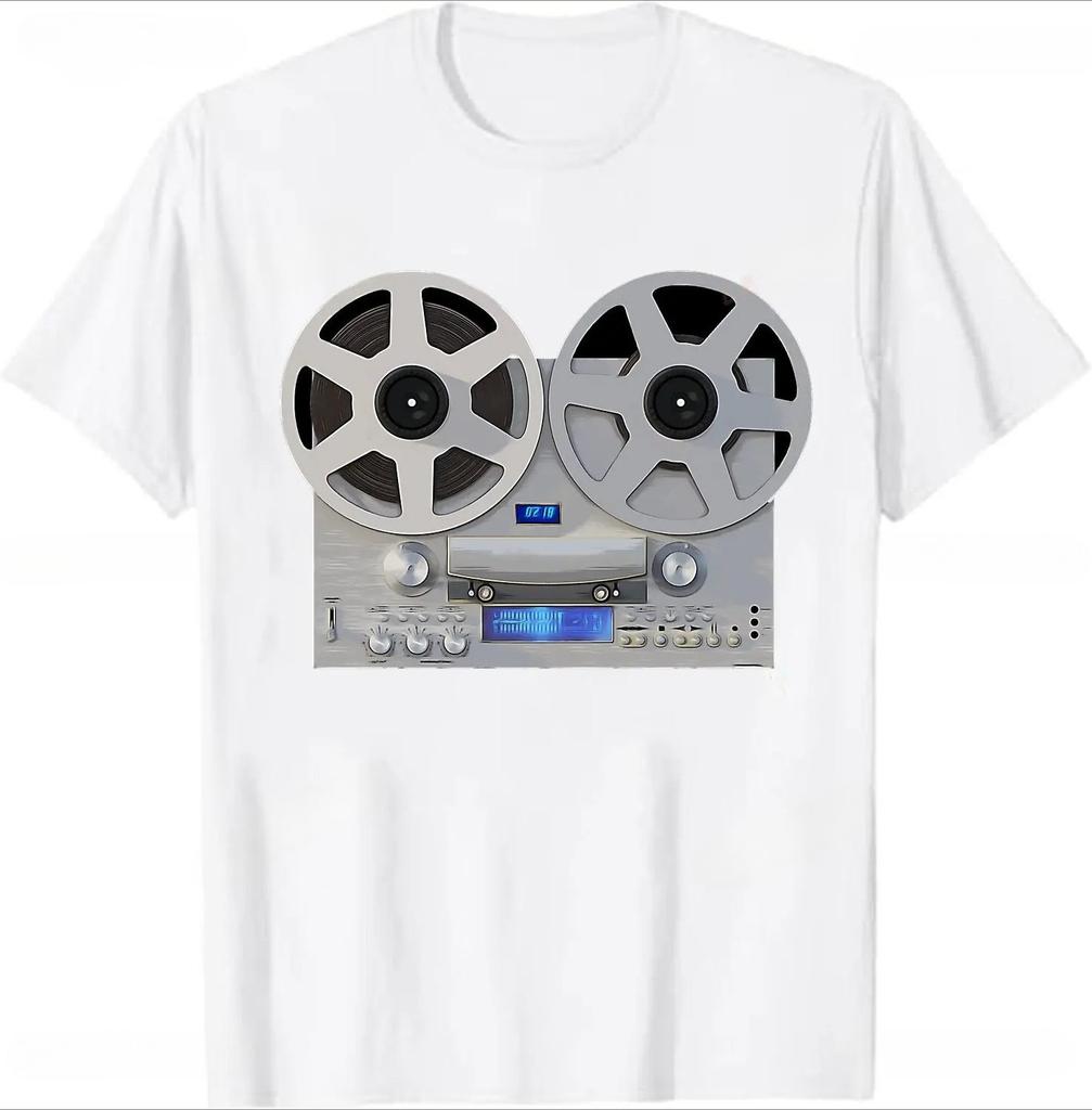 Volume VU Meter Vintage Women Tshirt Audio Engineer Recording Crew Neck Summer Women Short Sleeve Casual Top Aesthetic Clothes