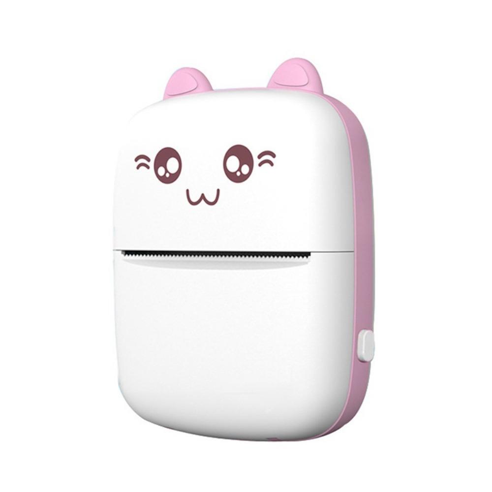 Cat Shaped Thermal Printer Portable Wireless Bluetooth Printer  Student