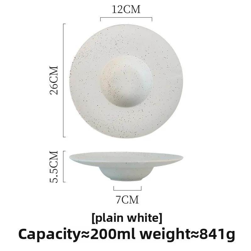 Bulk Italian Hat Plate for Restaurants, Commercial Pasta Salad Dish Set, Vintage Ceramic Sushi Plate Bundle