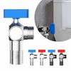 High Quality Red Blue Water Control Valve Brass Cold and Hot Distinction Brass Angle Valve Water Stop Valve Kitchen