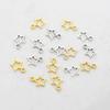Popular Alloy DIY Accessories Hollow Five-Pointed Star Pendant DIY Handmade Bracelet Necklace Earring Clip Materials