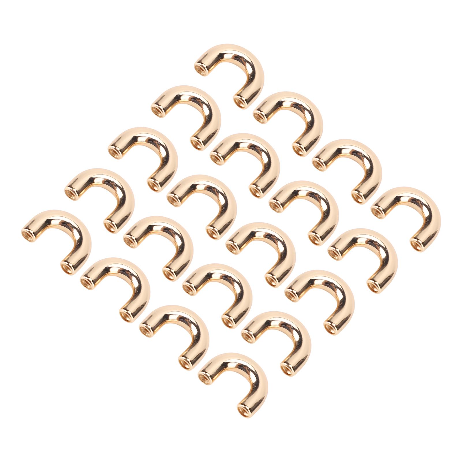 

20 комплектов пряжек с D-образным креплением, гальванизированная пряжка из цинкового сплава для арочного моста и железные винты золотой