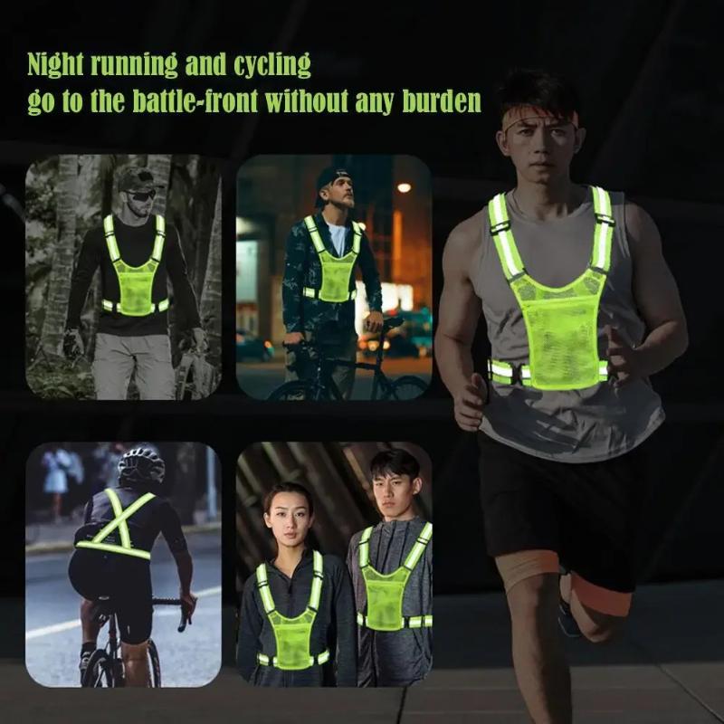 Colete de Segurança Unisex de Alta Visibilidade Leve em 4 Cores Com Bolsa de Armazenamento Para Construção Noturna Ciclismo Casaco de Trânsito Corrida Trabalho