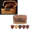 Guitar Pick Plectrum Hearted Shape Picks Wood, Handmade, Groove Design