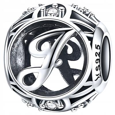 Charms Letter J 925 Letter Bead Pendant Charms Pr 925