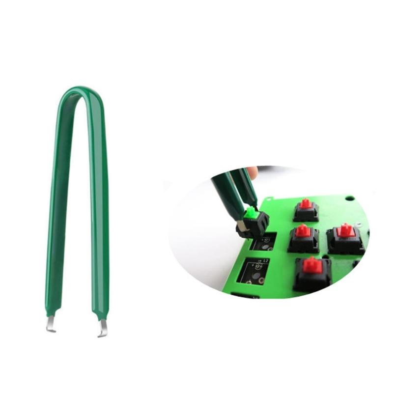 5 in 1 Computer Mechanical Keyboard Cleaning Tool Set with Keycap Puller, Switches Extractor, and Anti-Static Tweezers