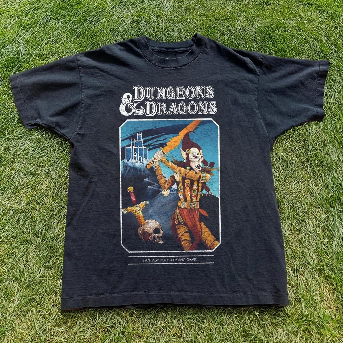 Dungeons & Dragons Players Fantasy Role Black Unisex T-shirt Size S-5XL XXL