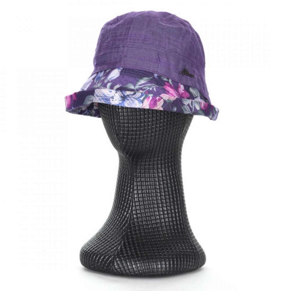 Shop   Women Breathable Floral Print Bucket Hat Km Wh 0823 Purple