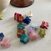 Acetic Acid Hairpin Flower Hair Clip Love Acetate Mini Hair Claw Sweet Heart Hair Clip  Girls