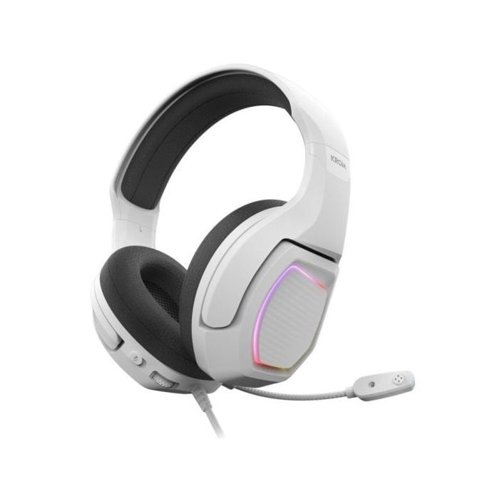 Casque Gaming - Krom - NXKROMKOPA71WH - Son virtuel 7.1 - Éclairage RVB - 50 mm