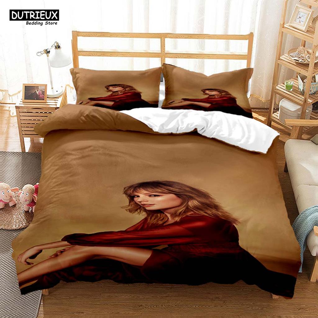 Top Stream Sängerin Taylor Modische Bedruckte Bettwäsche Decke Bettwäsche-Sets Anpassbares Bettwäsche-Set King-Size Bettwäsche-Set