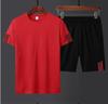 Men's Plus Size Summer Sports Suit: Crew Neck Quick-Dry T-Shirt & Shorts for Running Fitness
