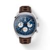 Lederarmband blaues Zifferblatt Herren Modeuhr T124.427.16.041.00