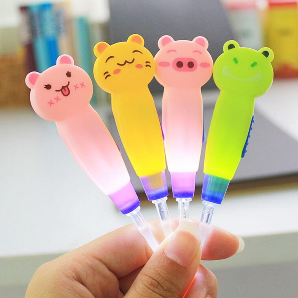 3Pcs/Set Child Cleaning Tool Earwax with Light Spoon LED Cartoon Baby Care Ears Spoon Digging Luminou