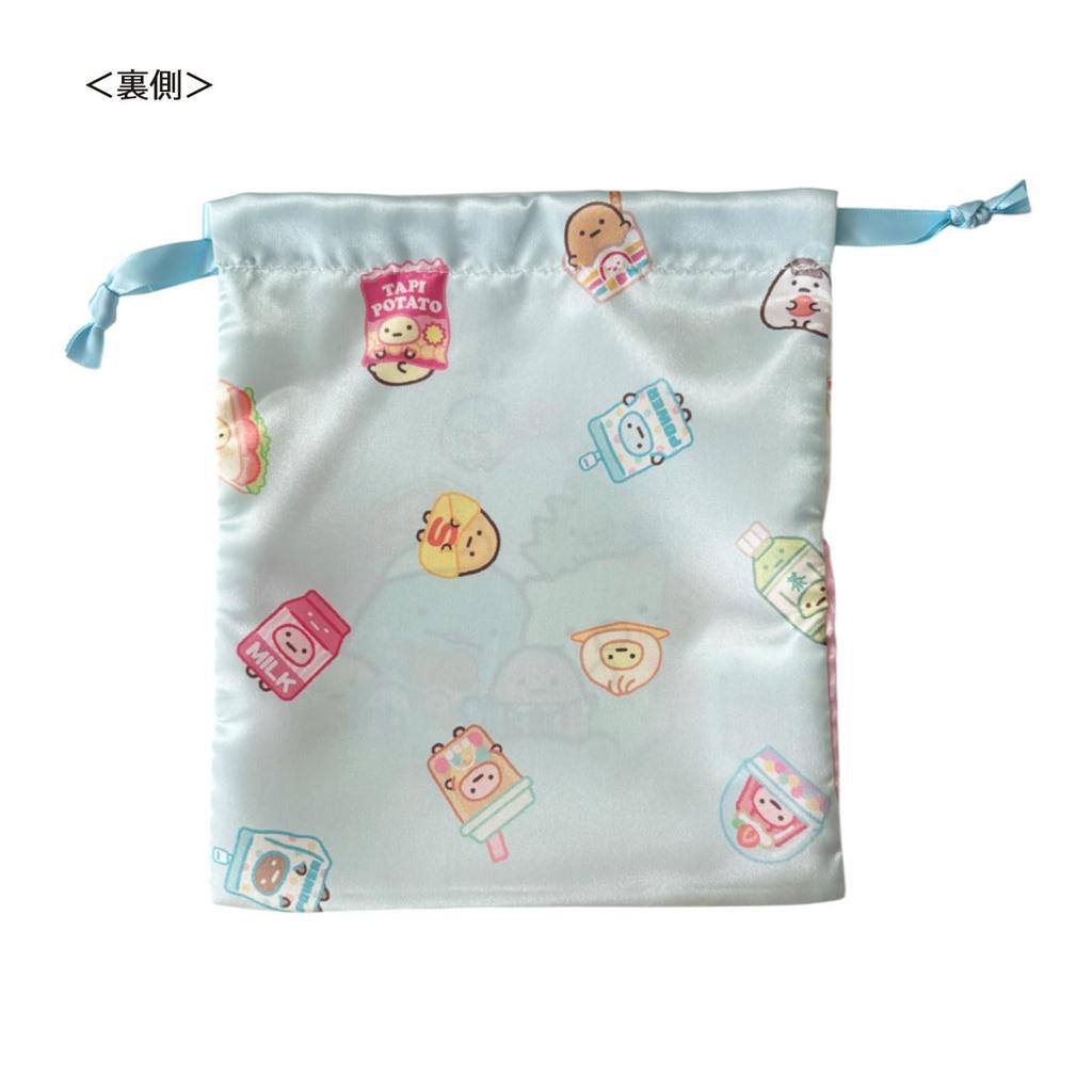 Small Planet Sumikko Gurashi Ribbon Drawstring Bag Wakuwaku Tapioca Convenience Store