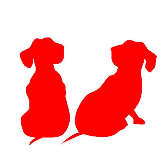 Niedlicher Dackel Hund LKW Karosserie Auto SUV Reflektierende Fensteraufkleber Aufkleber Dekor