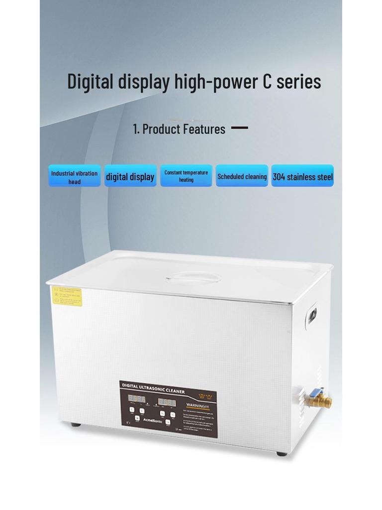 Acme High-Power Ultrasonic Parts Cleaner for Laboratory and Auto Hardware