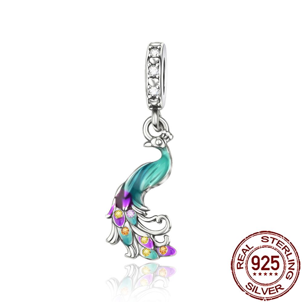 New Charms Copper Cat Dog Flamingo Chameleon Axolotl Animal Beads Fit Bracelet Necklace Women Diy Jewelry