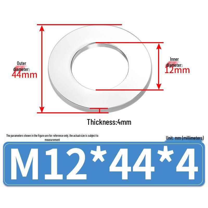 Jin Juntai Thick & Thin Stainless Steel Flat Washer, Round M10-M36
