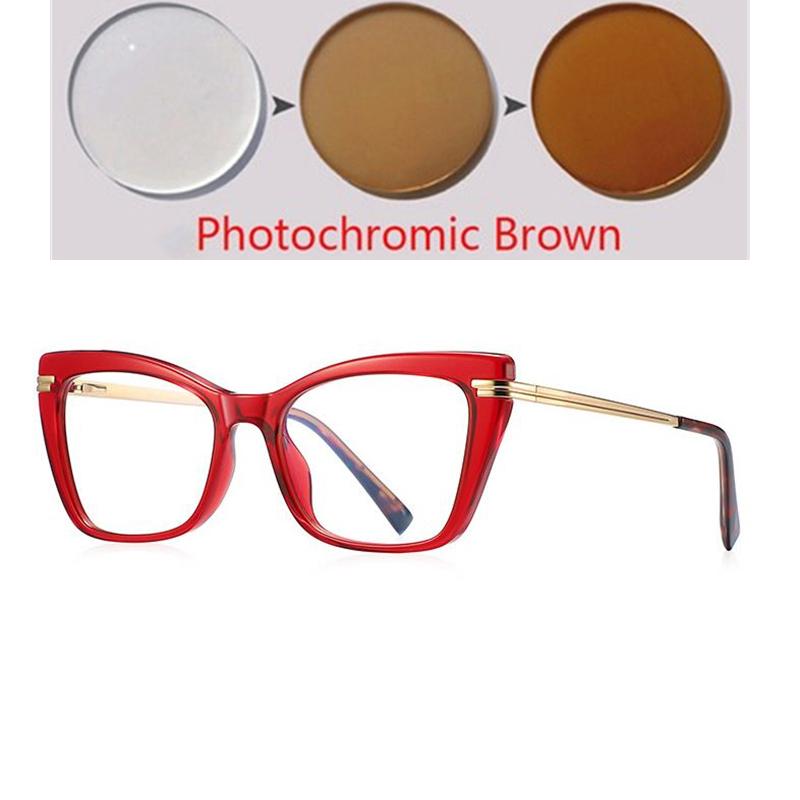 Blue Light Blocking Women Cat Eye Prescription Glasses For The Nearsighted  Student Myopes Lunettes 0 -0.5 -0.75 To -6.0