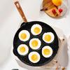 Seven-hole Non-stick Maifan Stone Frying Pan for Eggs and Pancakes.