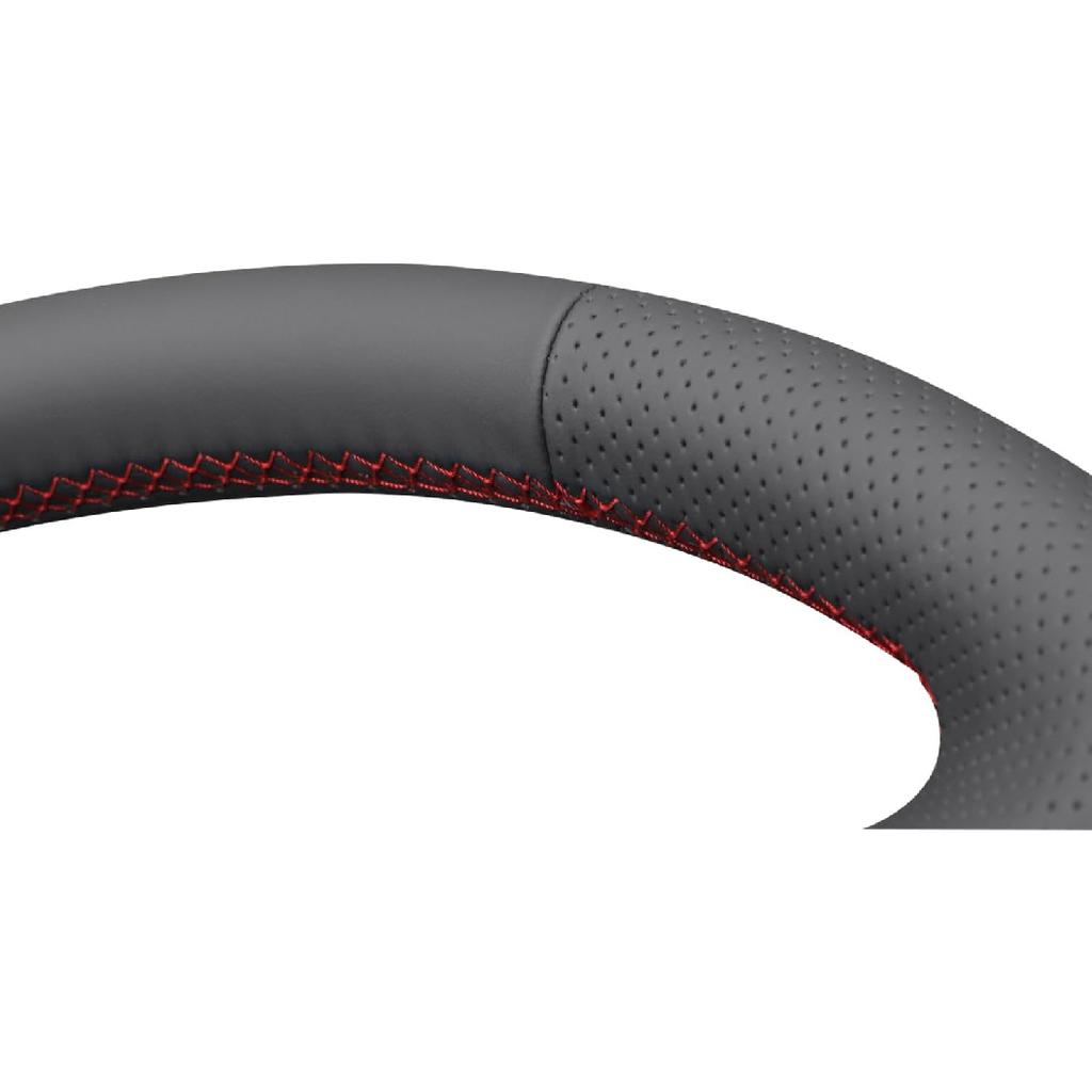 MEWANT Steering Wheel Cover for Chevy Corvette (C5) 1997-2004 Hand-Stitched Leather Car Steering Wrap