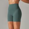 New Style Nude High Waist Yoga Pants - Women's Double-Sided Brushed Peach-Toned Hip-Enhancing Capri Leggings