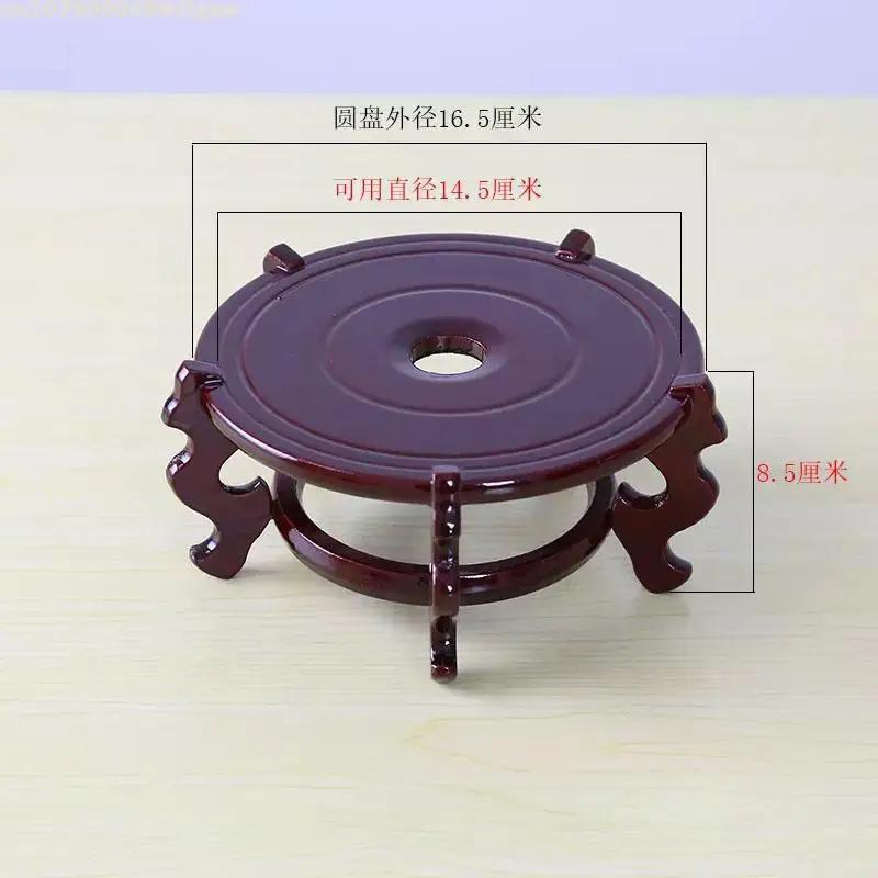 Solid Wood Flower Stand Flowerpot Base Fish Tank Stand Floor Standing Decorative Plant Stand Miniature Model Sculpture Base
