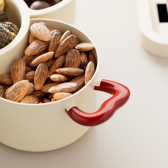 Ovocný talíř Kombinovaný design Servírovací podnos s rukojetí Nádoba na svačinu Prkénko na uzeniny Úložný organizér Domácí dekorace
