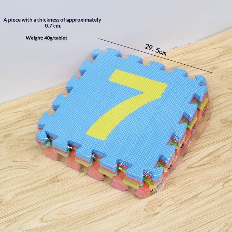 Non Toxic Pe Foam Puzzle Play Mat With Educational Alphabet Number Patterns For Baby Crawling Kids Playroom Activity